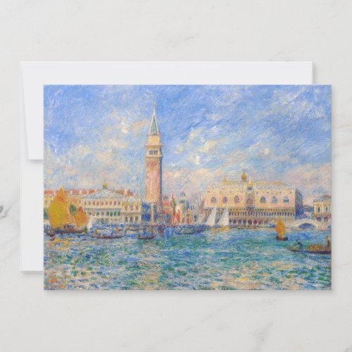 Pierre_Auguste Renoir _ Venice the Doges Palace Thank You Card
