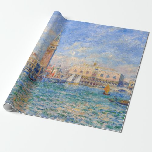 Pierre_Auguste Renoir _ Venice the Doges Palace Wrapping Paper