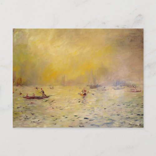 Pierre_Auguste Renoir_ View of Venice Fog Postcard
