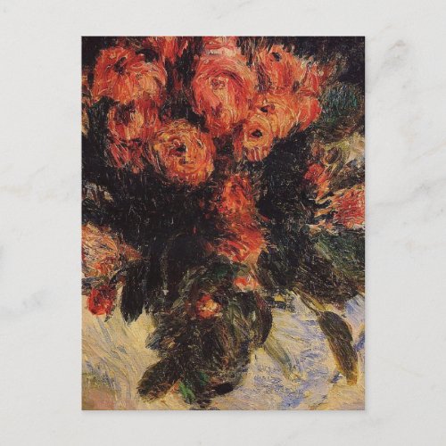 Pierre Auguste Renoir Vintage Roses Postcard