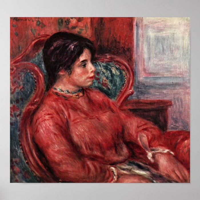 Pierre Auguste Renoir   Woman in armchair Posters