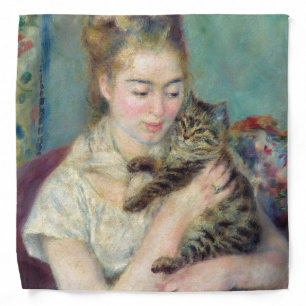 Pierre-Auguste Renoir - Woman with a Cat Bandana