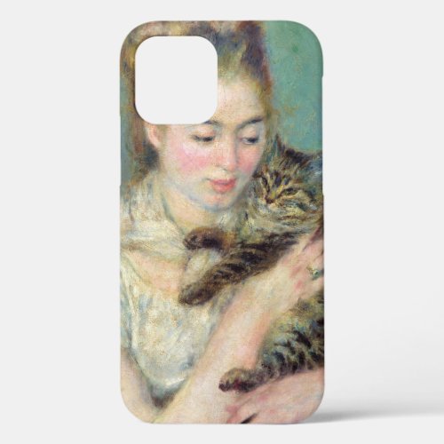 Pierre_Auguste Renoir _ Woman with a Cat iPhone 12 Case