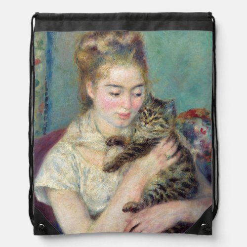 Pierre_Auguste Renoir _ Woman with a Cat Drawstring Bag