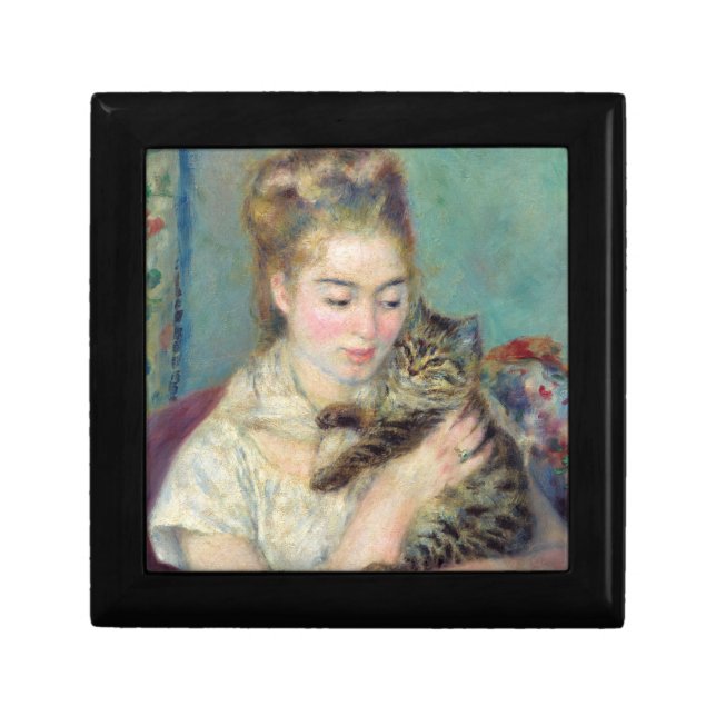 Pierre-Auguste Renoir - Woman with a Cat Gift Box (Front)