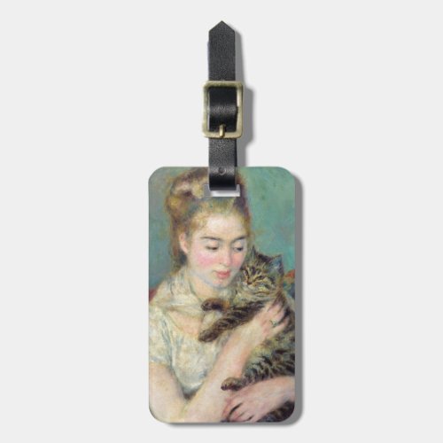 Pierre_Auguste Renoir _ Woman with a Cat Luggage Tag