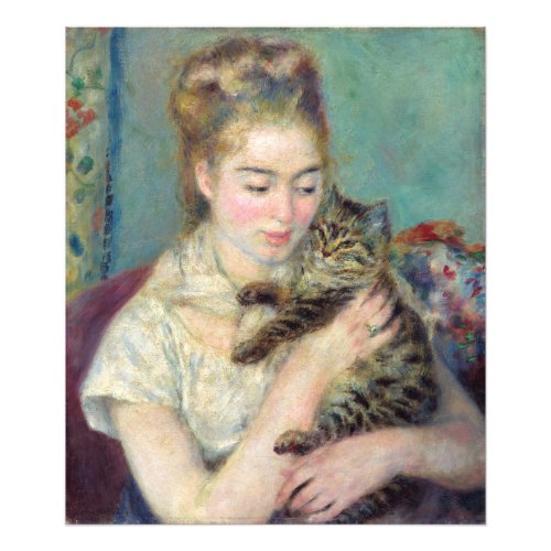 Pierre_Auguste Renoir _ Woman with a Cat Photo Print