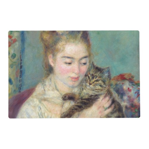 Pierre_Auguste Renoir _ Woman with a Cat Placemat