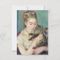 Pierre-Auguste Renoir - Woman with a Cat