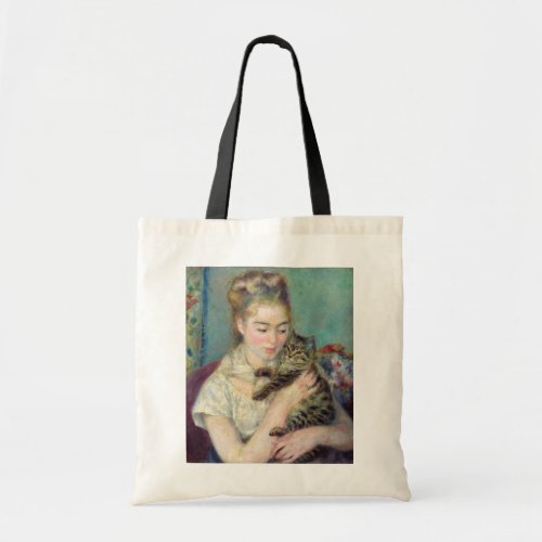 Pierre_Auguste Renoir _ Woman with a Cat Tote Bag