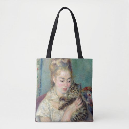 Pierre_Auguste Renoir _ Woman with a Cat Tote Bag