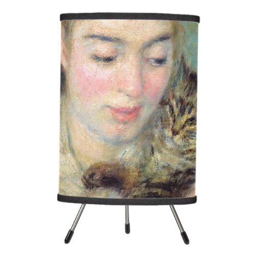 Pierre_Auguste Renoir _ Woman with a Cat Tripod Lamp
