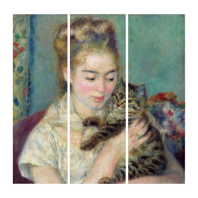 Pierre-Auguste Renoir - Woman with a Cat Triptych (Front)