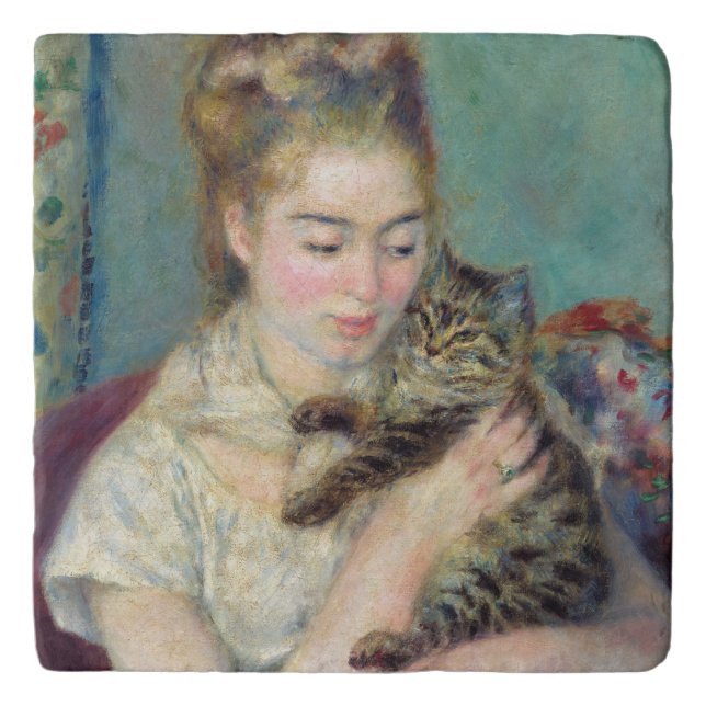 Pierre-Auguste Renoir - Woman with a Cat Trivet (Front)
