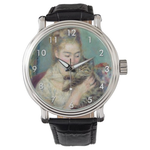 Pierre_Auguste Renoir _ Woman with a Cat Watch