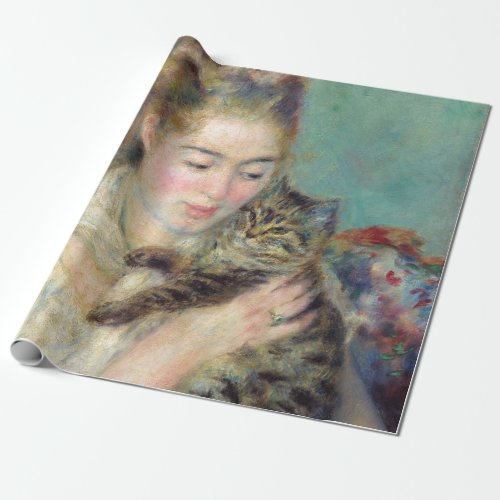 Pierre_Auguste Renoir _ Woman with a Cat Wrapping Paper