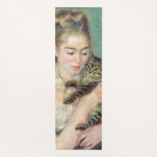 Pierre_Auguste Renoir _ Woman with a Cat Yoga Mat
