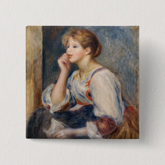 Pierre-Auguste Renoir - Woman with a Letter Button (Front)