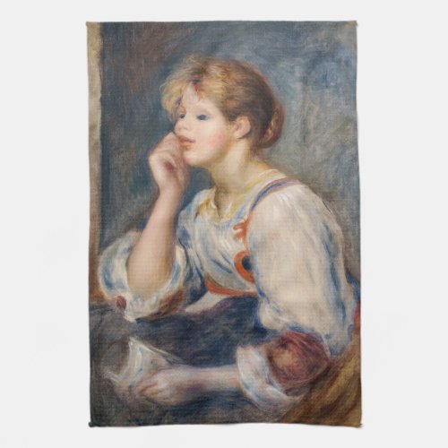 Pierre_Auguste Renoir _ Woman with a Letter Kitchen Towel