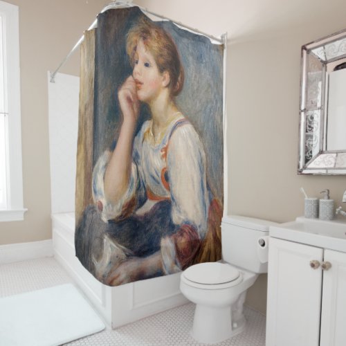 Pierre_Auguste Renoir _ Woman with a Letter Shower Curtain