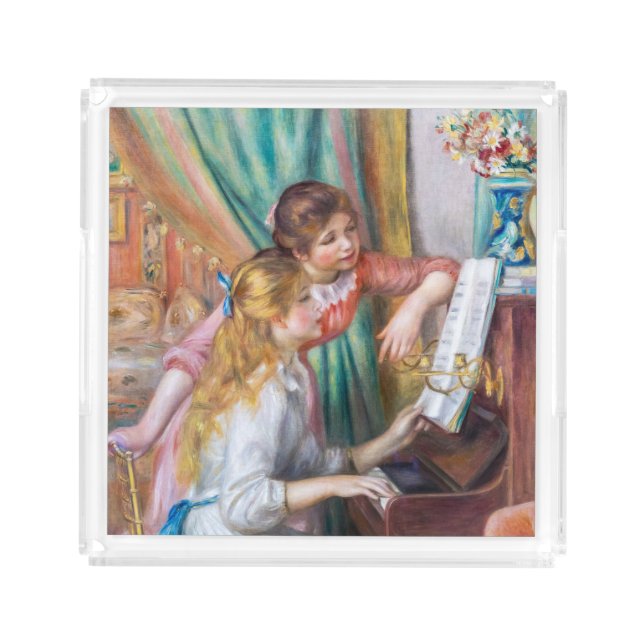 Pierre Auguste Renoir - Young Girls at the Piano Acrylic Tray (Front)