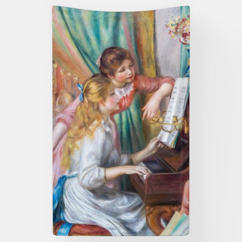 Pierre Auguste Renoir _ Young Girls at the Piano Banner