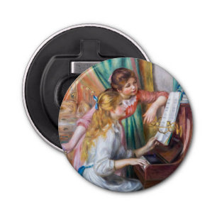 Pierre Auguste Renoir - Young Girls at the Piano Bottle Opener