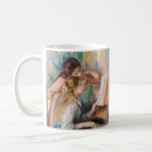 Pierre Auguste Renoir _ Young Girls at the Piano Coffee Mug