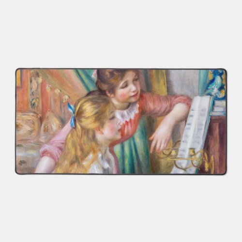 Pierre Auguste Renoir _ Young Girls at the Piano Desk Mat