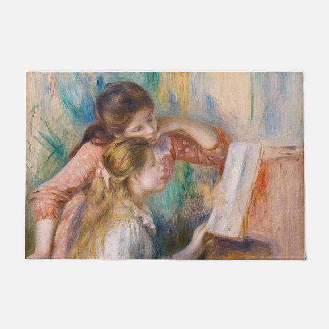 Pierre Auguste Renoir - Young Girls at the Piano Doormat (Front)