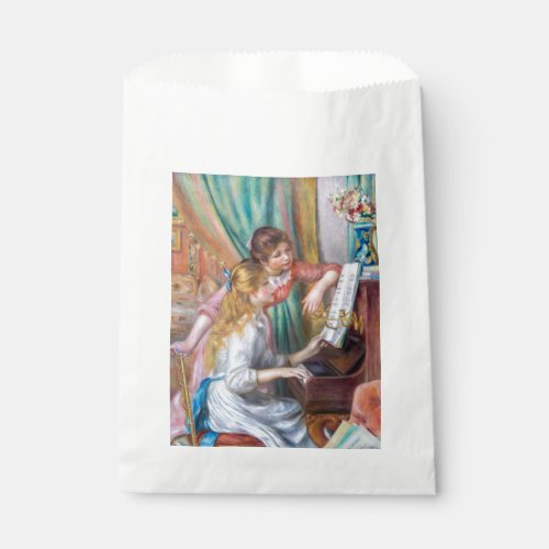 Pierre Auguste Renoir _ Young Girls at the Piano Favor Bag