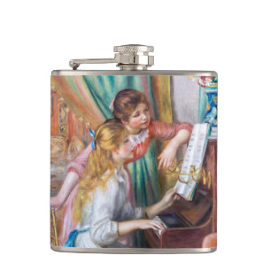 Pierre Auguste Renoir - Young Girls at the Piano Flask