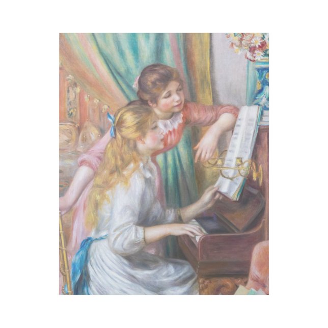 Pierre Auguste Renoir - Young Girls at the Piano Gallery Wrap (Front)