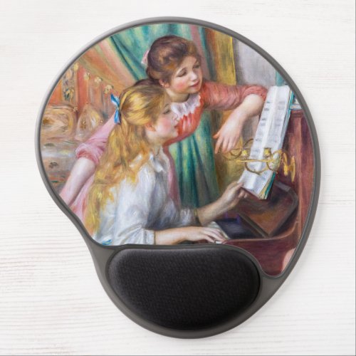 Pierre Auguste Renoir _ Young Girls at the Piano Gel Mouse Pad