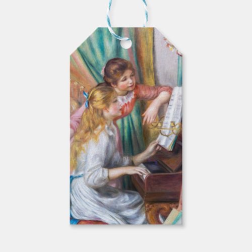 Pierre Auguste Renoir _ Young Girls at the Piano Gift Tags