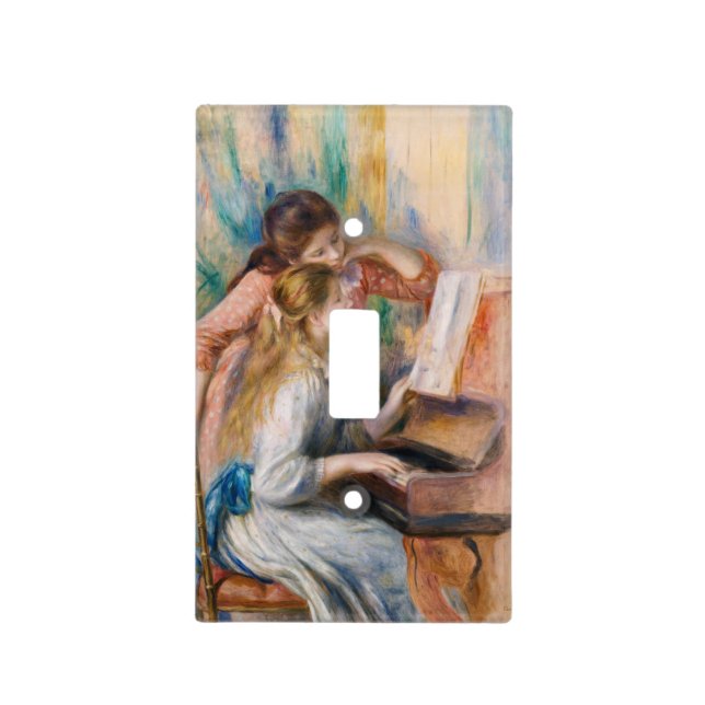 Pierre Auguste Renoir - Young Girls at the Piano Light Switch Cover (Front)