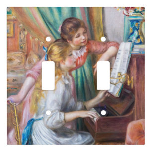 Pierre Auguste Renoir - Young Girls at the Piano Light Switch Cover