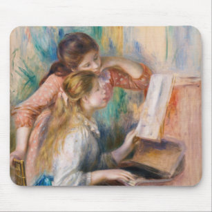 Pierre Auguste Renoir - Young Girls at the Piano Mouse Pad