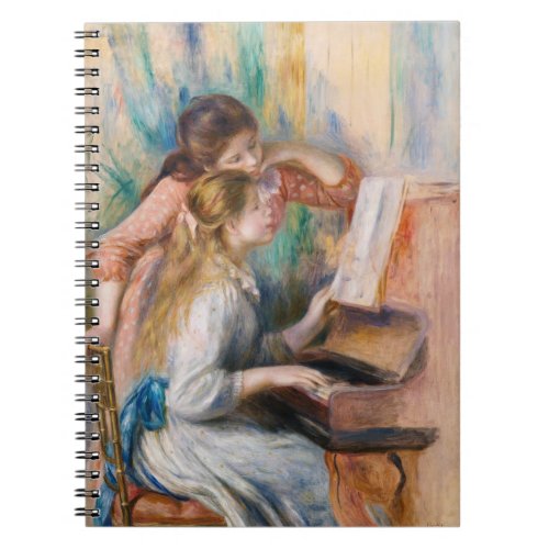 Pierre Auguste Renoir _ Young Girls at the Piano Notebook