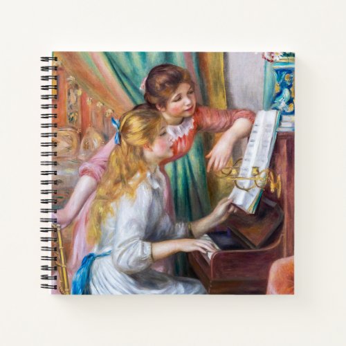 Pierre Auguste Renoir _ Young Girls at the Piano Notebook
