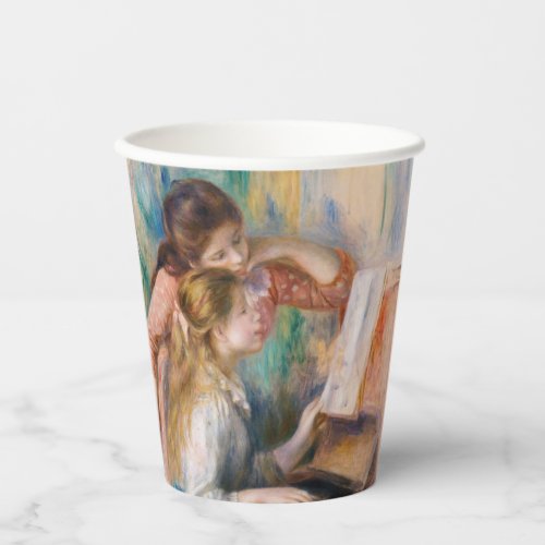 Pierre Auguste Renoir _ Young Girls at the Piano Paper Cups