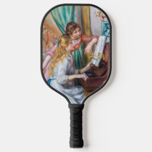 Pierre Auguste Renoir - Young Girls at the Piano Pickleball Paddle