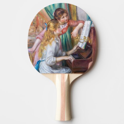 Pierre Auguste Renoir _ Young Girls at the Piano Ping Pong Paddle