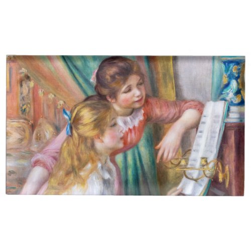 Pierre Auguste Renoir _ Young Girls at the Piano Place Card Holder