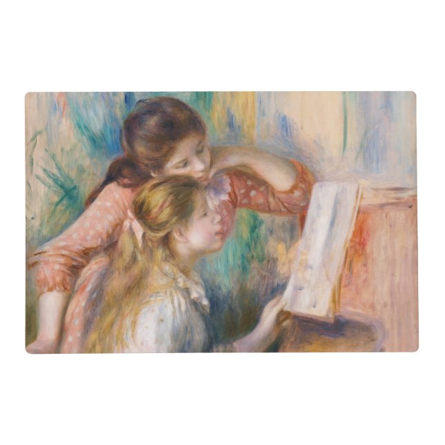 Pierre Auguste Renoir - Young Girls at the Piano Placemat (Front)