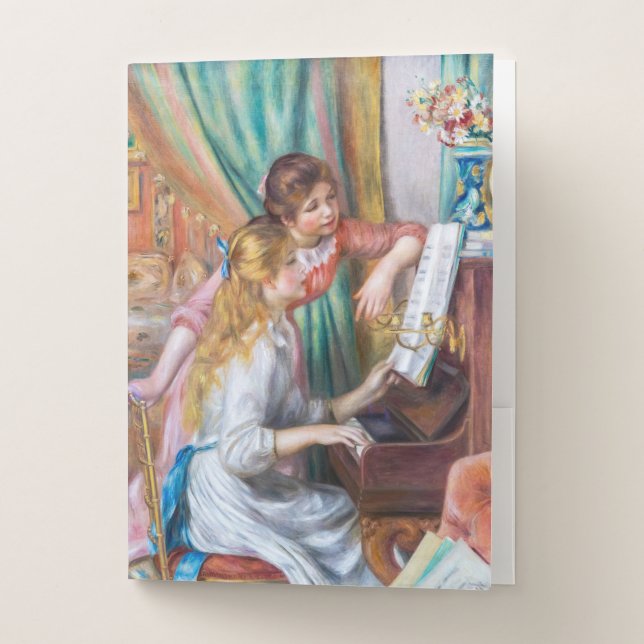 Pierre Auguste Renoir - Young Girls at the Piano Pocket Folder (Front)