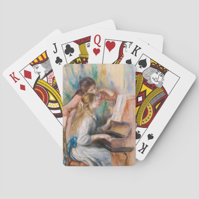 Pierre Auguste Renoir - Young Girls at the Piano Poker Cards (Back)