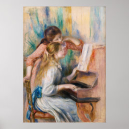 Pierre Auguste Renoir - Young Girls at the Piano Poster