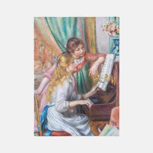 Pierre Auguste Renoir _ Young Girls at the Piano Rug