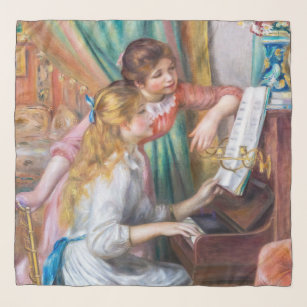 Pierre Auguste Renoir - Young Girls at the Piano Scarf